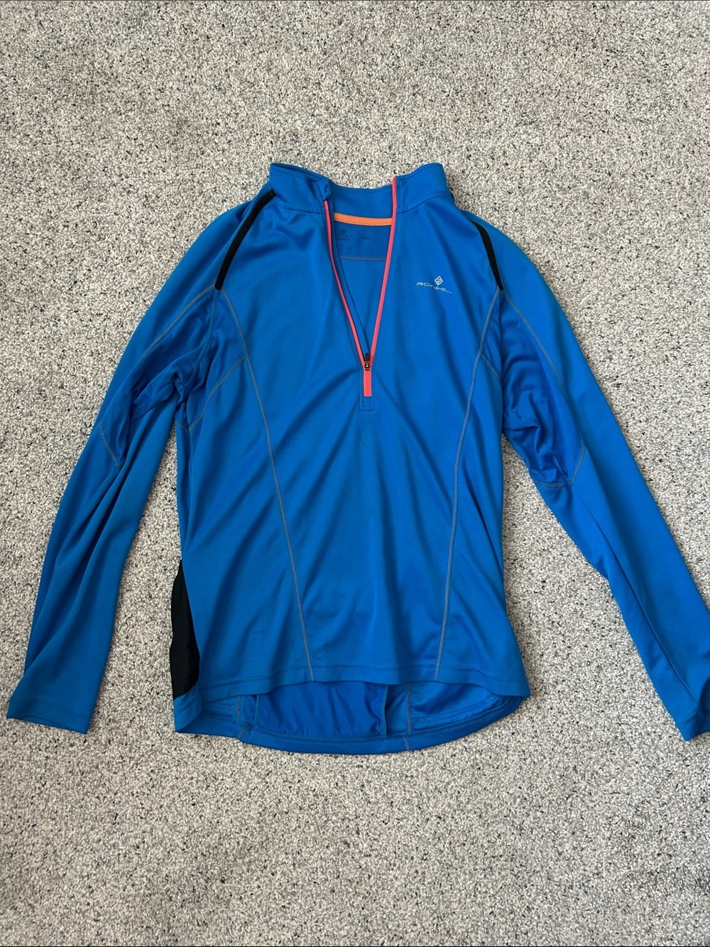 Women’s Blue Long-Sleeve Zip Performance Tee -
